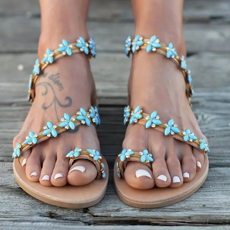 sandals on the beach