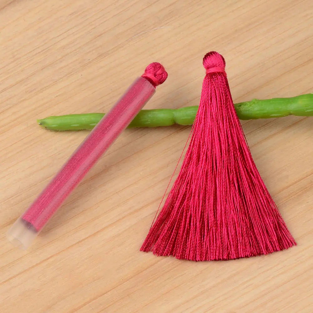 Chanfar красочные 6,5 см шелковые кисточки серьги аксессуары для DIY ювелирных изделий черный белый розовый зеленый цвета кисточкой ювелирные изделия