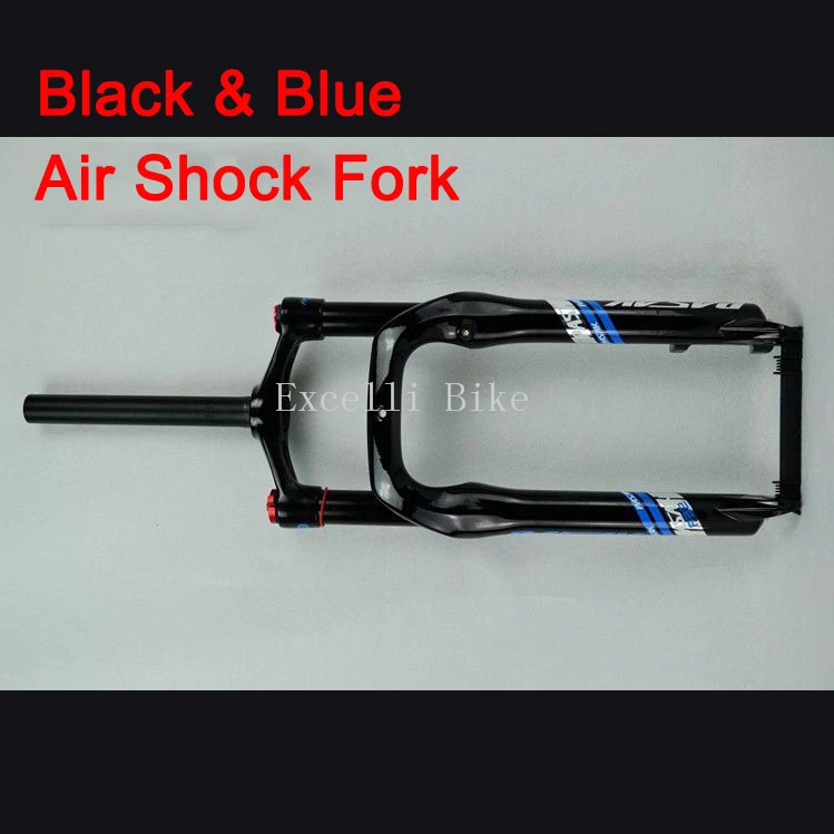 Excelli 20inch Snow Bike Foke Higher Locking Suspension Forks Aluminium Alloy For 4.0 Tire Snow Moutain Bike20 Fat Bicicleta12