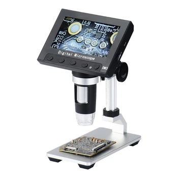 

1000X 4.3" USB Electronic Microscope 8 LED Light LCD Digital Video Microscope Camera 4.3 Inch HD Endoscope Magnifier