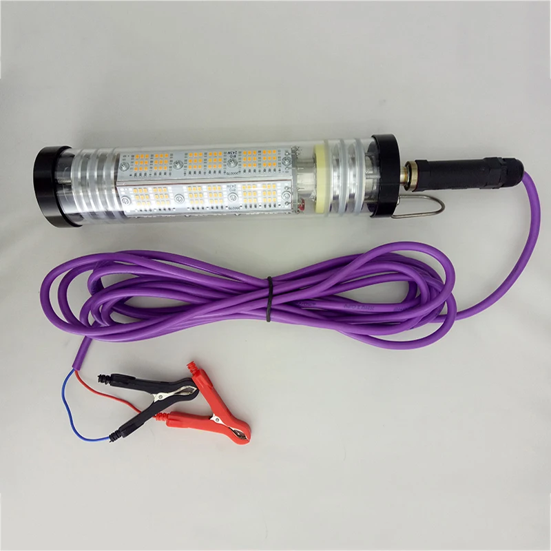 40W Fish Squid Bait Light LED Underwater Light Night Fishing Lamp for 12V Marine Boat Ship