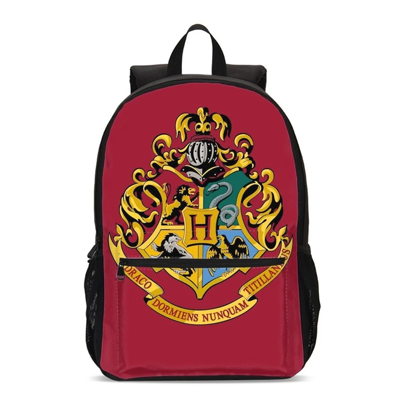 Children Magic Academy Potter Backpacks For Teenager Boys School Bags Girls Larger School Backpack Kids BookBag Laptop Bags - Цвет: Темно-серый