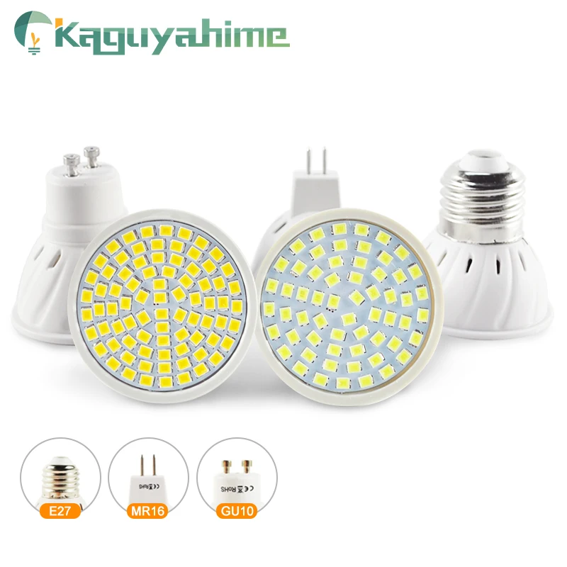 Kaguyahime Growth/Warm/Cold LED Spotlight E27 Gu10 Mr16 Grow Light LED Spot Lamp Bulb DC 12V AC 220V 3W 4W Lampada Full Spectrum