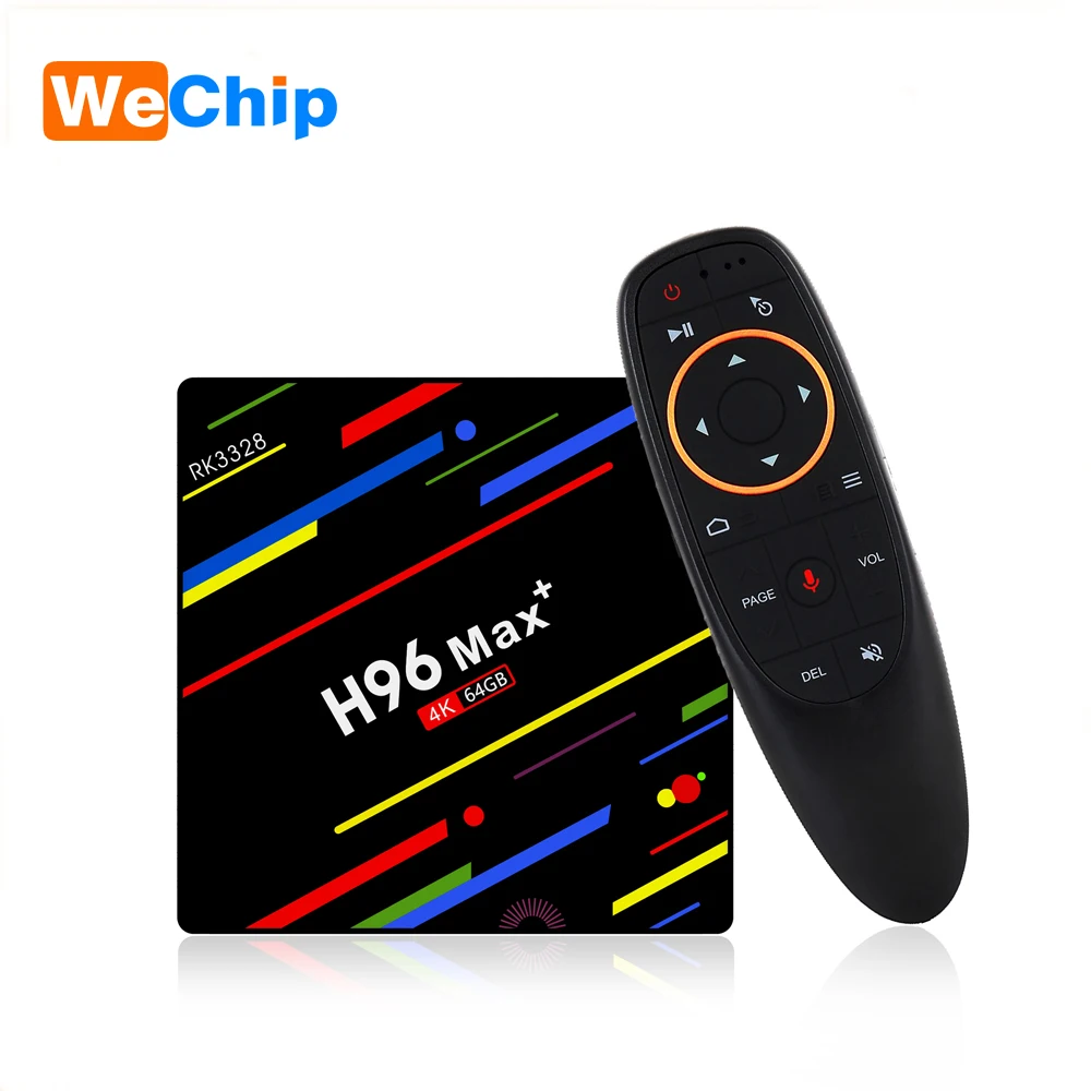 

Android 8.1 TV Box With Voice Remote 4GB+32GB 4GB+64GB 2.4G Wifi Ott TV Box Support Youtube IPTV Set-Top Box H96 MAX + 4k Box