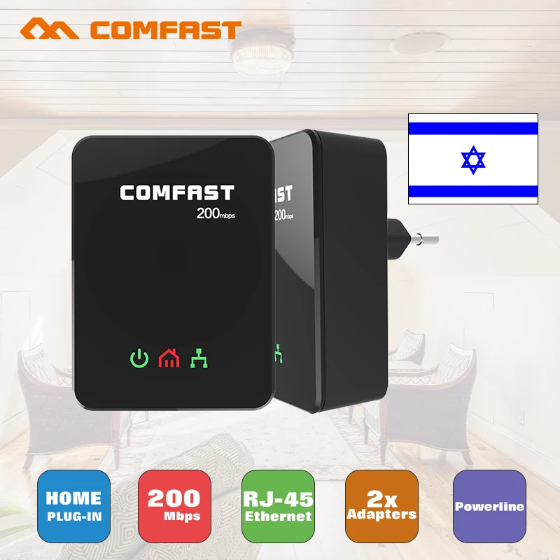 Prix pour 2 pcs 200 mbps Powerline Comfast CF-WP200M Homeplug Av Réseau Adaptateur de Puissance D'extension Ligne Plc Ethernet Adaptateur ethernet powerline Prix pour 2 pcs 200 mbps Powerline Comfast CF-WP200M Homeplug Av Réseau Adaptateur de Puissance D'extension Ligne Plc Ethernet Adaptateur ethernet powerline