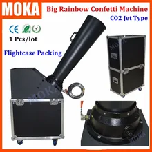 Чехол полета литой алюминиевый большой конфетти машина CO2 машина для конфетти cannon бумажные конфетти для свадьбы shot 10-12m