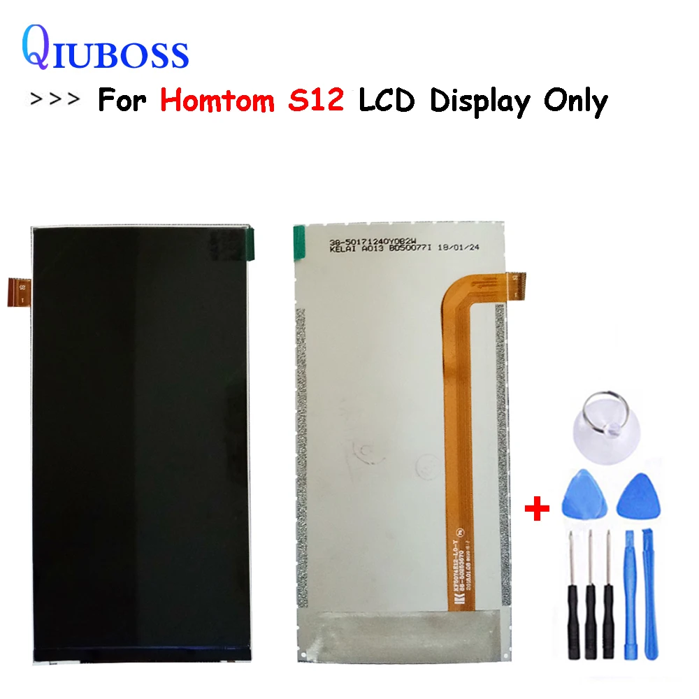 

100% Tested For Homtom S12 LCD Display Screen Repair Parts for Homtom S12 LCD Screen Pantalla With Tools