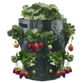 

8 pockets Potato Cultivation Planting Woven Fabric Bags Garden Pots Planters Vegetable Planting Grow Bags Home Garden Tool