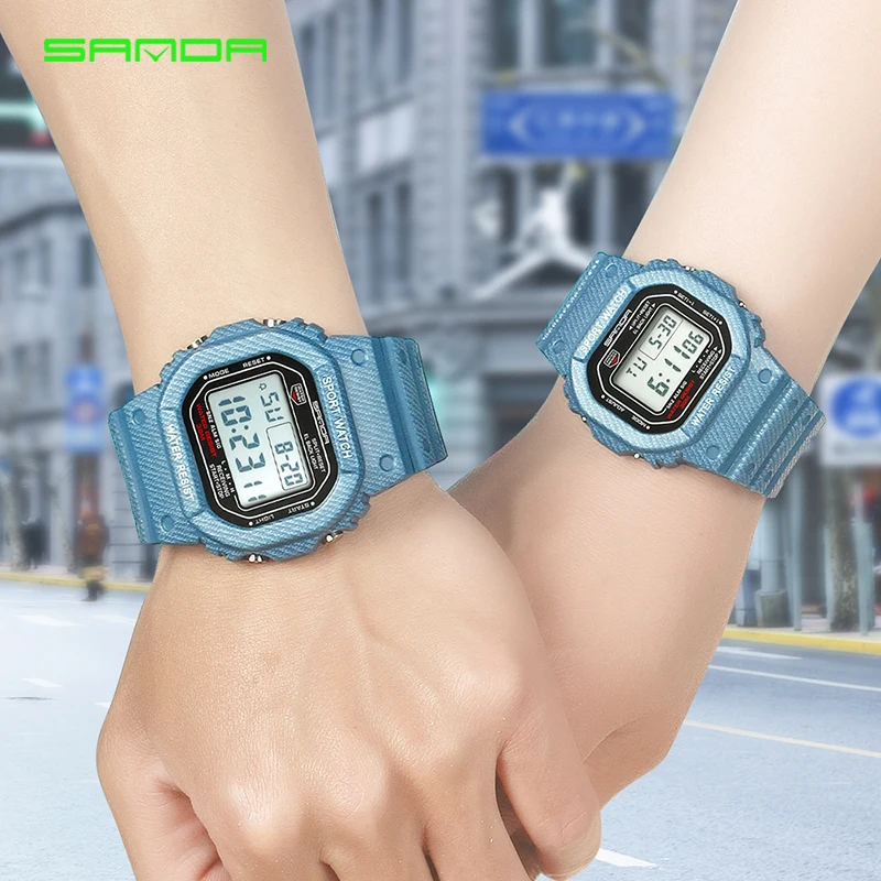 SANDA Sports LED Electronic Digital Watch Waterproof Men Watch Lover's Wrist Watches Mens Top Brand Luxury Relogio Masculino