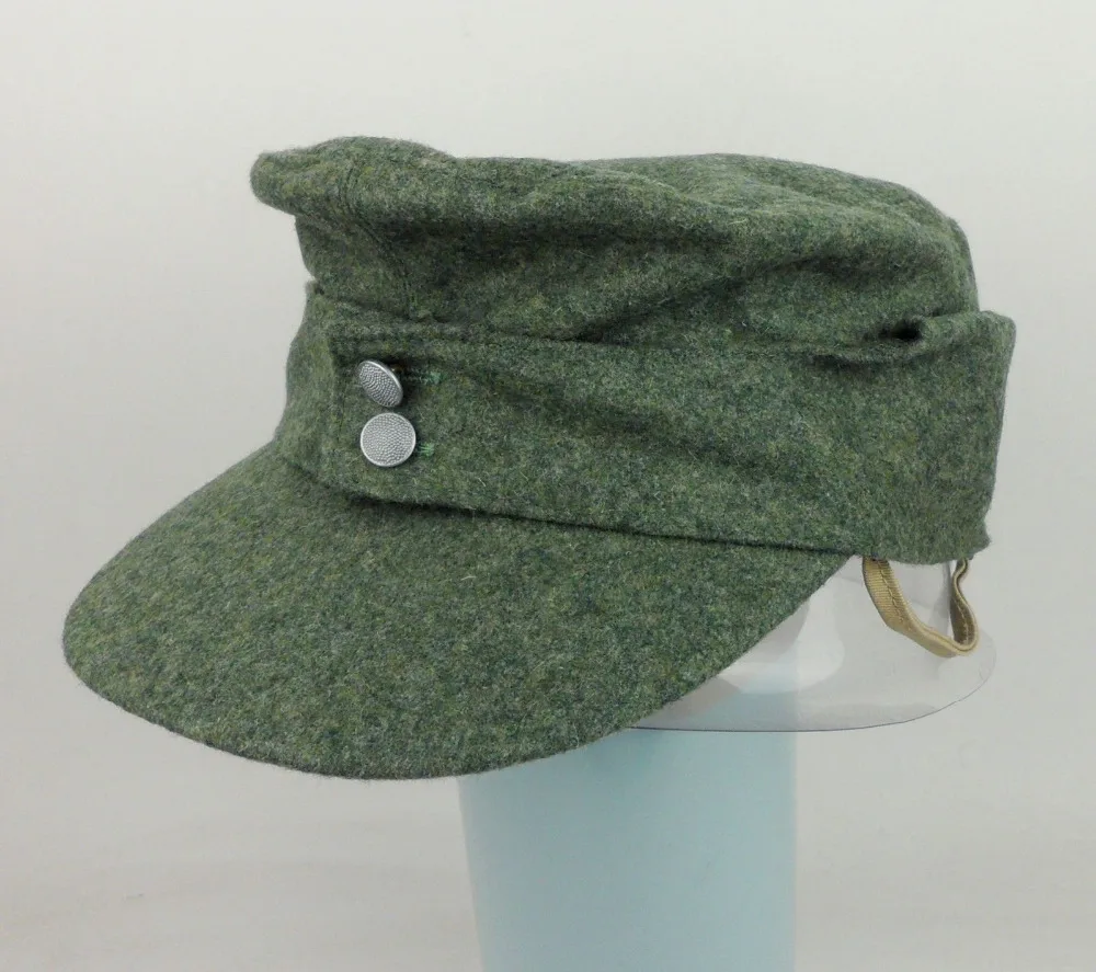

WWII GERMAN MILITARY SOLDIERS CAP HAT WW2 GERMAN M43 WOOL FIELD CAP HAT - SIZE XL