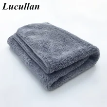 Lucullan Made In Corea Incredibile Morbido In Microfibra Asciugamano di Spugna Con Cucito Bordo 380GSM Premium 30/70 Miscela Per Cura dell’auto QD Multi uso