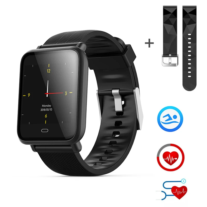 

Teamyo Q9 Smart Watches Blood Pressure Heart Rate Monitor Smartwatch IP67 Waterproof Sport Fitness Trakcer Smart Watch Men Women