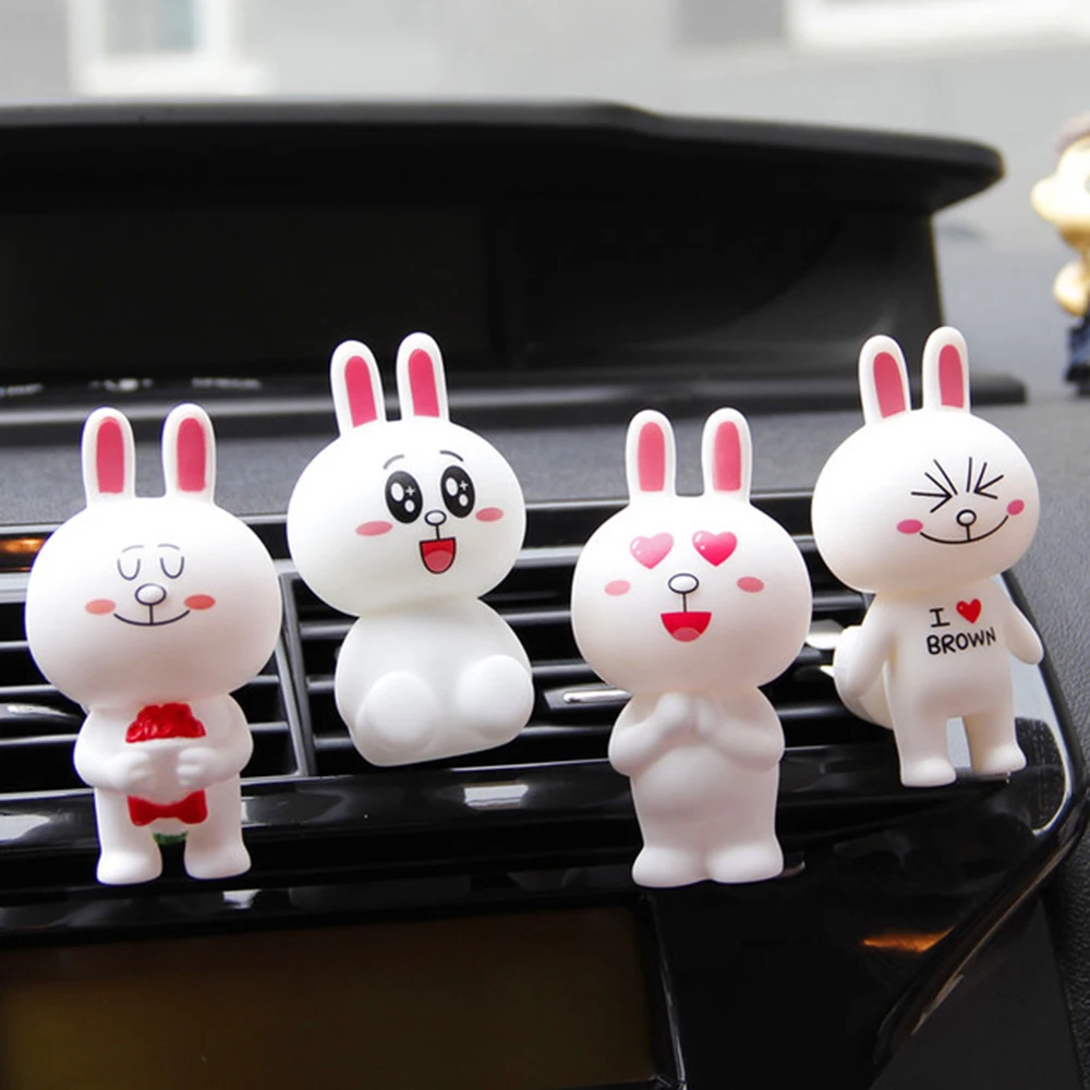 

Car Ornament Cute Rabbit Decoration Air Freshener Auto Interior Perfume Fragrance Aroma Flavor Clip Car Accessories
