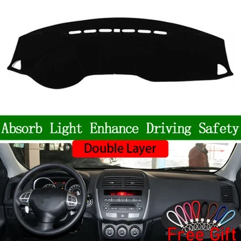 

Double Layer Car Stickers For Mitsubishi ASX 2013 2014 2015-2019 Car Styling Covers Dashmat Dash Mat