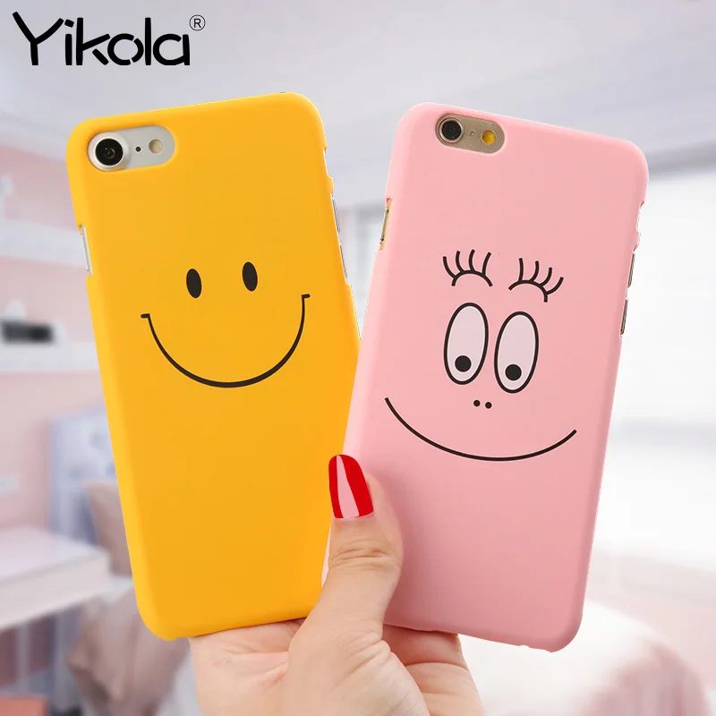 

Lovely Cartoon Phone Case For iPhone 7 8 6 6S Plus Luxury PC Leather Back Cover For iPhone X 7 8 6 6S Funny Words Phone Case