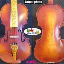 Красивые коричневые цвета лучшее ремесло 4/4 электрическая скрипка+ акустическая скрипка#10665