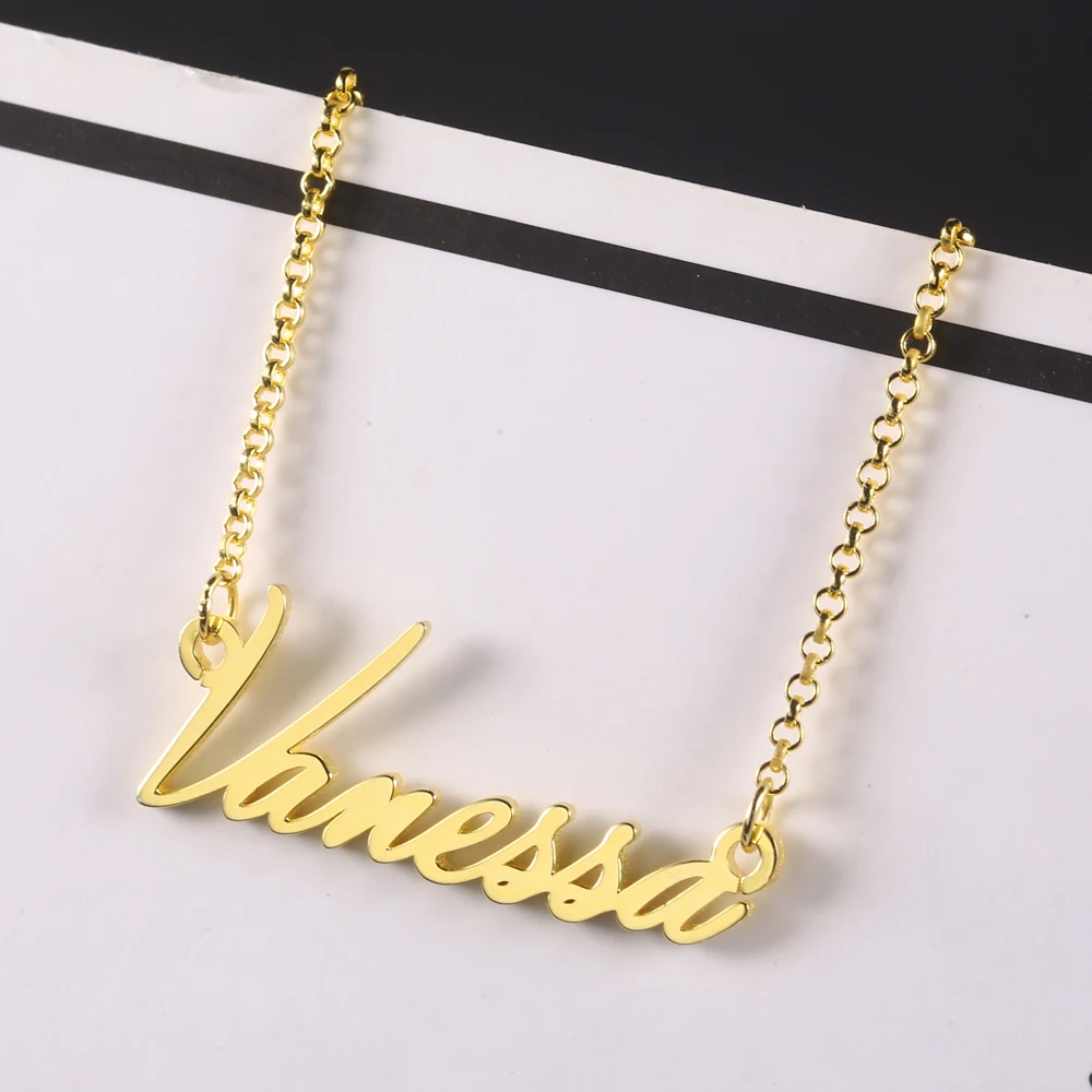 925 Silver Customized Name Necklace Women Nameplate Necklace Personalized Necklaces & Pendants Friendship Gift Dropshipping (2)