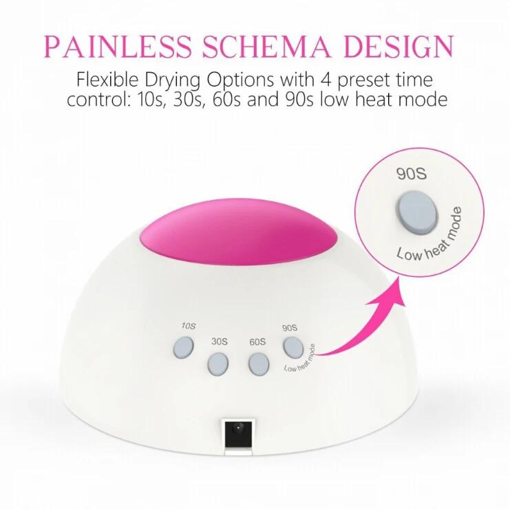 

SUN2 48W 365+405nm Professional Nail Dryer Machine White Light 10S 30S 60S 90S UV Lamp UV LED Gels Nail Art Tools