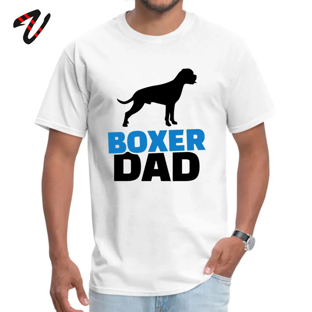 

Boxer Dad Design white Tops Tees Short Sleeve for Men Physics April FOOL DAY Round Neck T Shirts Summer T Shirt Jaws est