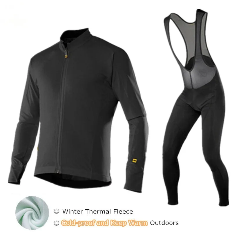 

High Quality Pro Fabric Mavic Winter Cycling Jersey Ropa Ciclismo Invierno Fleece Cycling Clothing Bike Clothes Sportswear