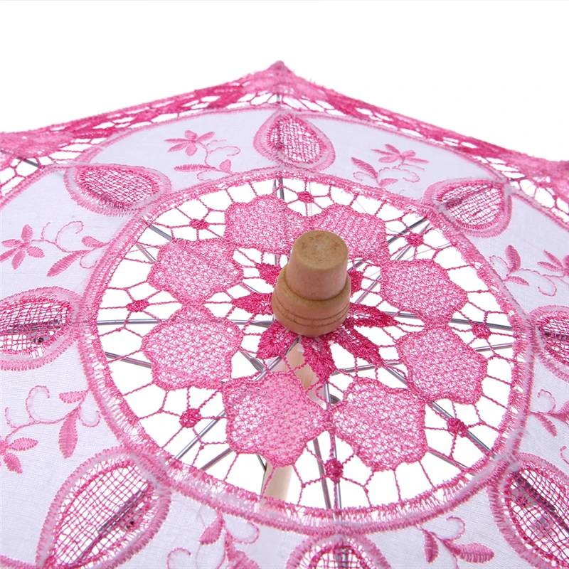 Лидер продаж зонтик вышитые кружева для невесты Свадебная вечеринка украшения