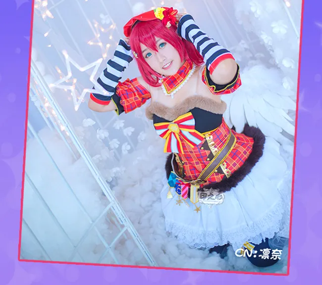 LoveLive! Sunshine! Aqours над радугой Chika Riko kanan Dia You Yoshiko Hanamaru Mari Ruby косплей костюм платье
