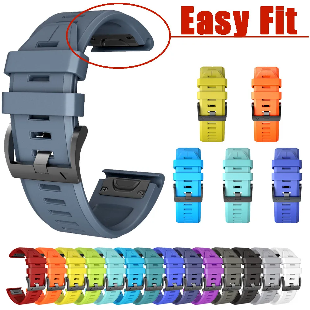 

Silicone Quick Release Easy Fit Wirstband Replacement For Garmin Fenix 5X Plus SmartWatch Watachband Sporting Goods Accessories