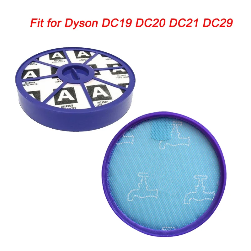 Kit de Filtro Hepa Dianteiro e Traseiro para Dyson Substituição do Aspirador de pó Pré e Pós Filtros do Motor Superior e Inferior Dc19 Dc20 Dc21 Dc29
