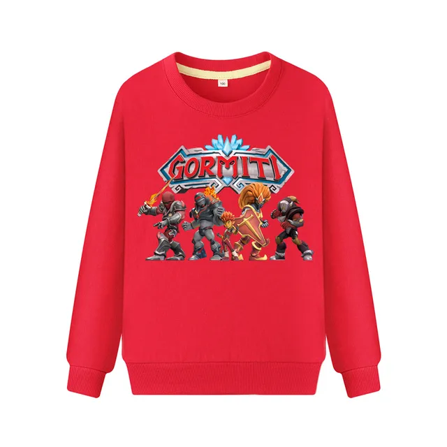 US $7.32 Children Spring Autumn Gormiti Game Hoodies Clothing Kids Full Sleeve Pullover Sweatshirts Sports H
