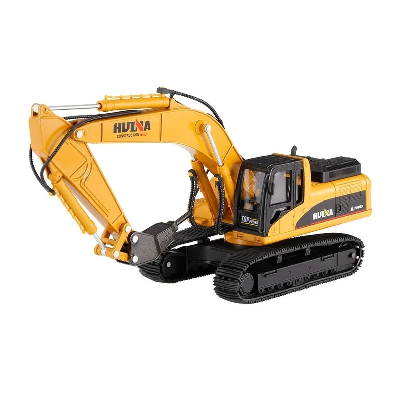 

HUINA TOYS 1711 1/50 Drill Excavator Engineering Vehicle with Alloy Breaking Housing Decoration Collection RTR RC Car Toys