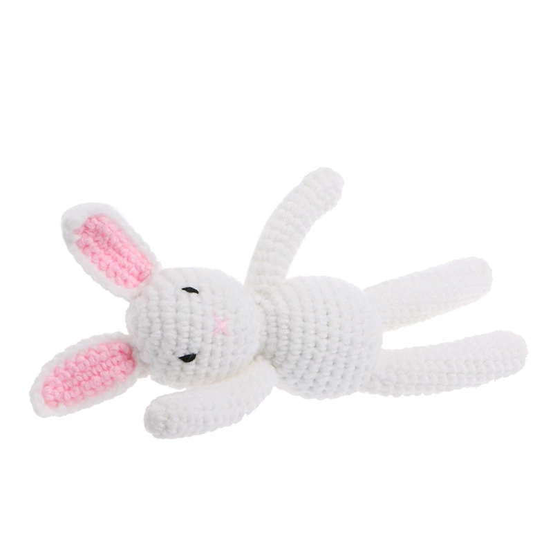 Милый 1 предмет для маленьких девочек и мальчиков с кроликом для фотосессии, милая вязаная игрушка