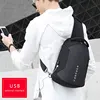 Multifunction Crossbody Bags Men USB Charging Chest Pack Short Trip Messengers Chest Bag Water Repellent Shoulder Bag Male n1825 ► Photo 2/6