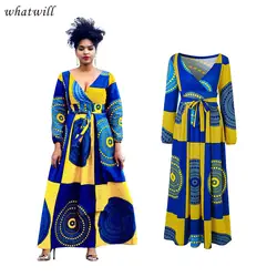 Африканские платья для Женская мода в африканском стиле Одежда Дашики Платье