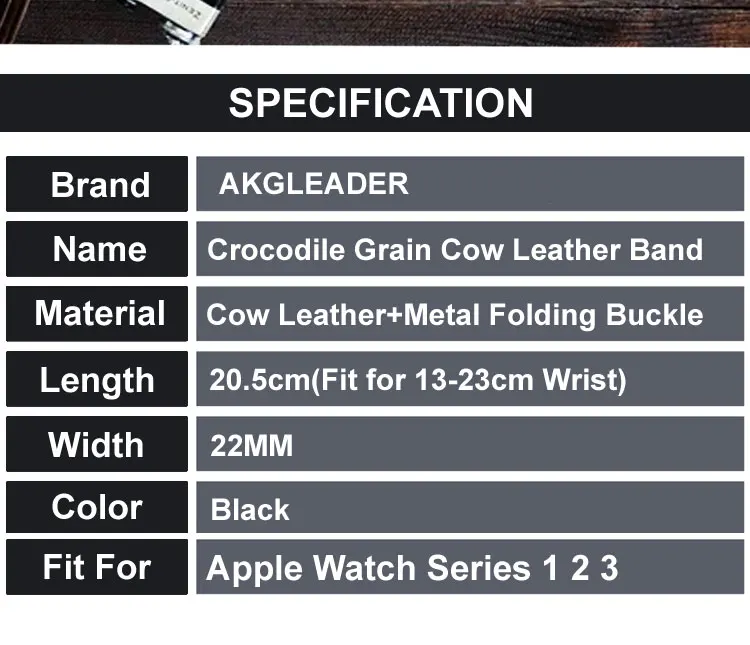 44mm Watch Band For Apple Watch 4 Wrist Bracelet Folding Buckle Genuine Leather Strap For Apple Watch Series 1 2 3