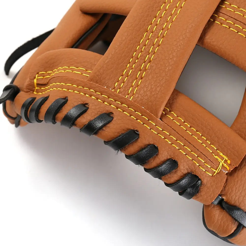 Спорт на открытом воздухе бейсбольная перчатка Софтбол тренировочное оборудование Инфилд кувшин бейсбольные перчатки кожа коричневый тренировочный софтбол перчатки