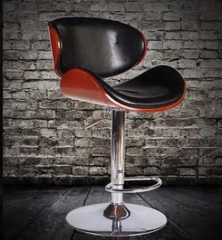 

Solid wood bar chairs. European bar chair. High chairs