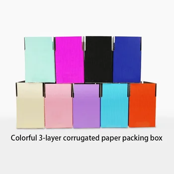 

Colorful 3-layer corrugated paper packing box carton corrugated box express gift/accessories/cosmetic packaging shipping box