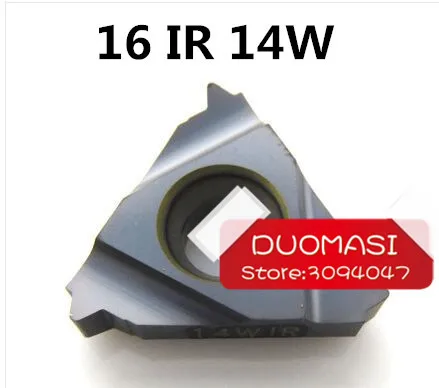

16IR 14 W Carbide Threading Inserts Internal Threading Insert Indexable Lathe Inserts for Threaded Lathe Holder