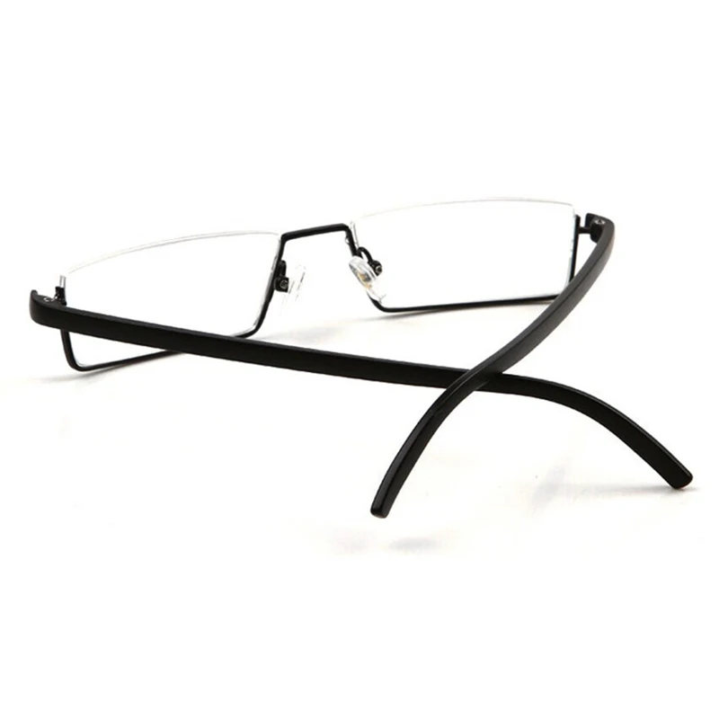 TR-90 полобода очки для чтения тонкий портативный черный Компактный ридер с коробкой gafas Oculos прочность+ 1,0-+ 4,0 A1