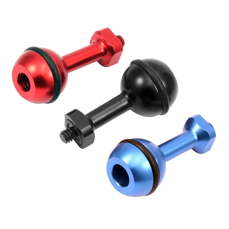 Diving camera accessories 1/4 inch Screw Ball Mount Adapter for GOPRO HERO5 HERO4 Session HERO 4 3+ 3 2 1 SJCAM SJ4000 F04 | Лампы и