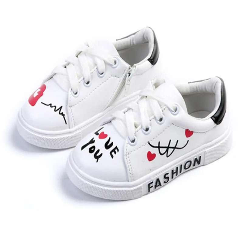 

Spring Children Sneakers Kids Shoes Girls Outdoor Casual Shoes Girls Princess Bow tie Sport Shoe baby boys zip cotton pu shoes