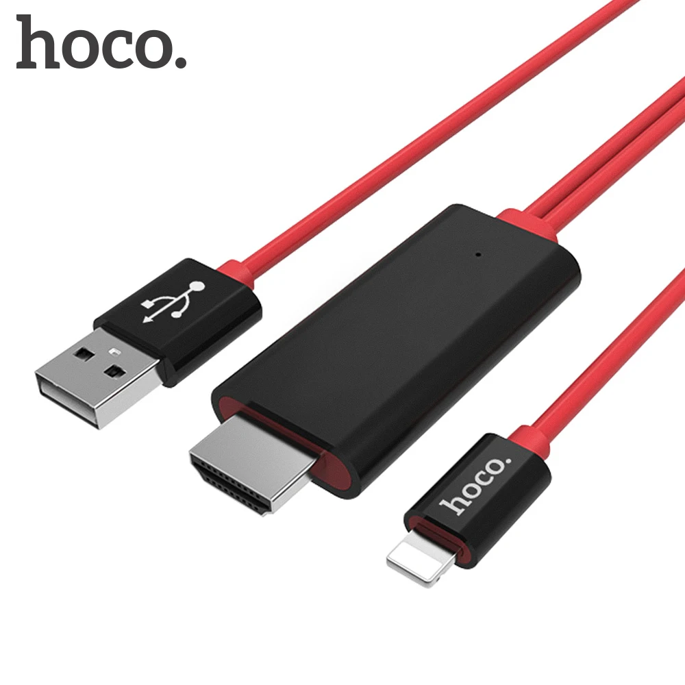 Цифровой кабель HOCO для Lightning/HDMI 1080P HDTV TV адаптер умный конвертер HDMI Apple iPhone 7 6 6S Plus