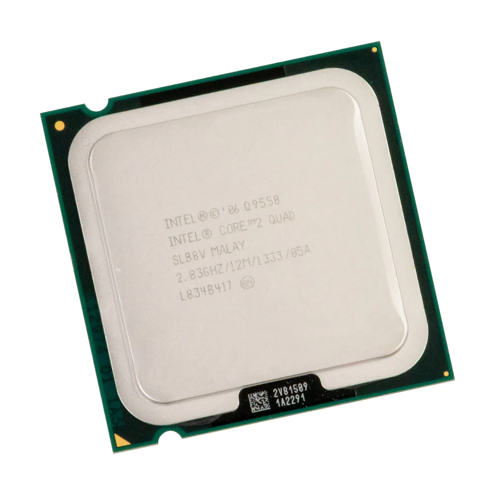 إنتل الأساسية 2 رباعية Q9550 سطح المكتب معالج رباعية النواة 2.83 GHz 12 MB مخبأ FSB 1333 LGA 775 9550 تستخدم وحدة المعالجة المركزية