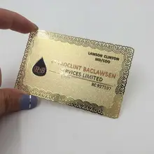 Красивый контур вырезание матовое/наждачная бумага основа золотые металлические карты manfacture