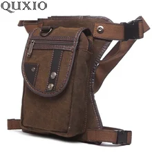 Vintage de los hombres populares paquetes cintura alta calidad bolsas de viaje Multifunctionl bolsa de bolsas de cintura riñonera casual bolsa de pierna YZ490