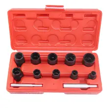 12 шт. Набор торцевых головок 3/"& 1/2" д-р поврежденные замок наконечник удаление гаек гнездо набор инструментов