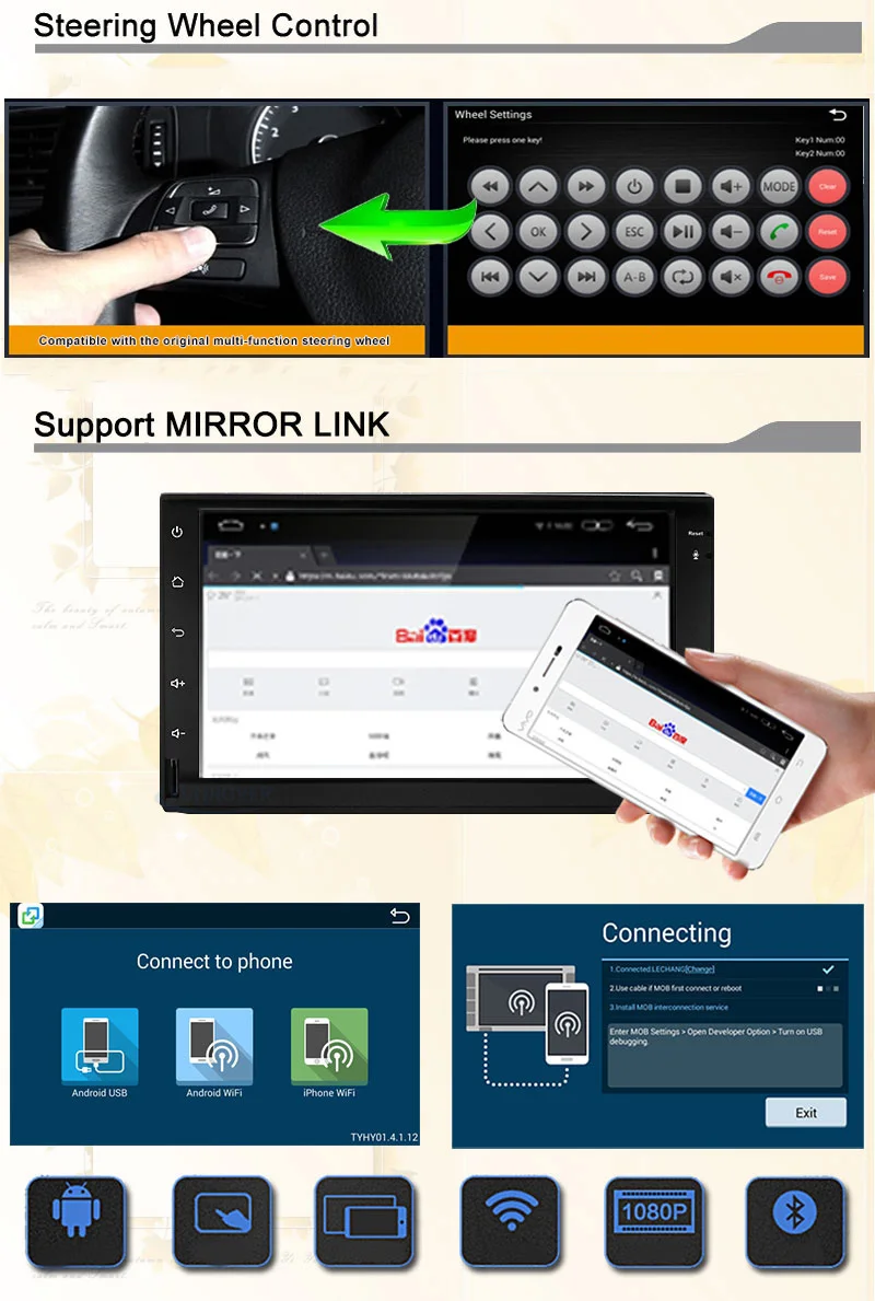 Sale FUNROVER old vw Android Car GPS Navigation Radio ISO plug For Old VW Transporter T4 Passat Mk5 Golf Mk4 Polo Jetta canbus RDS FM 5