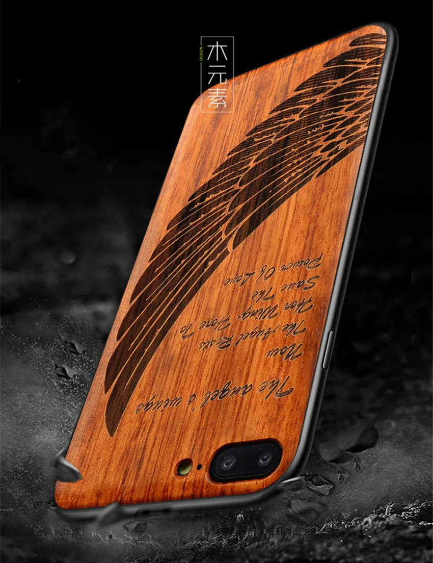 iPhone 8 7 plus wood tpu (8)