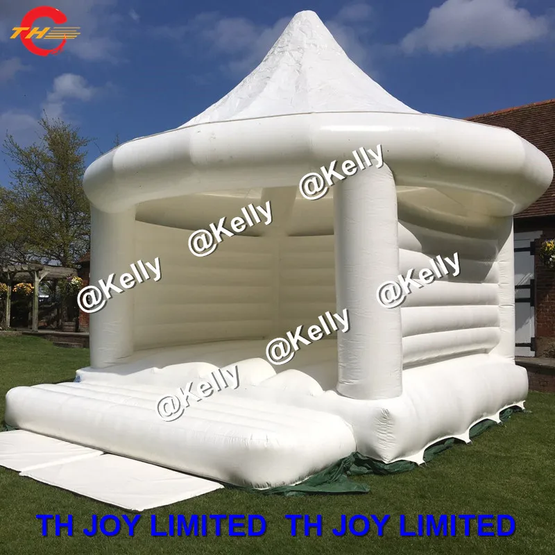 Free door shipping big Inflatable Bounce House for sale, white