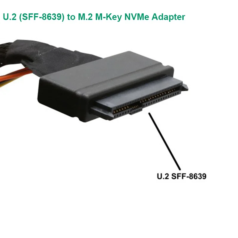 U.2 SFF-8639 для M.2 M ключ NVMe адаптер карты мини САС к M.2 m-ключ NVMe SFF-8639 адаптер с SFF-8639 кабель